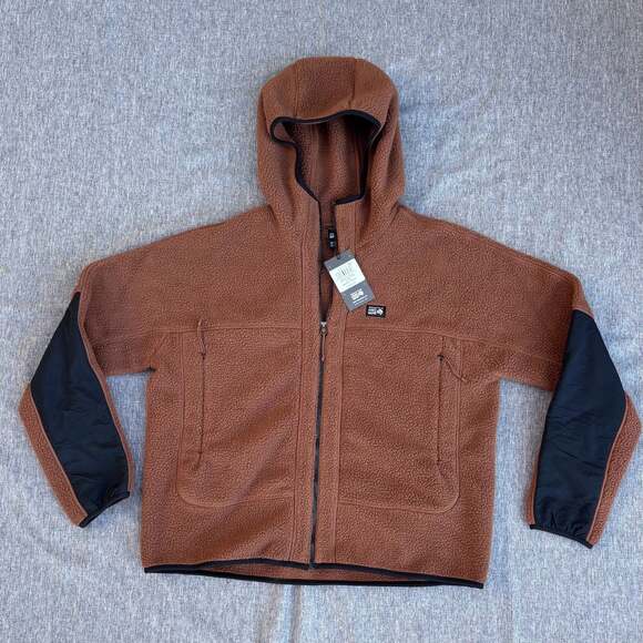 Mountain Hardwear Tops - NWT Mountain Hardwear Women's HiCamp Fleece Gorpcore Hoodie Brown Size Large